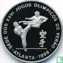 Sao Tome and Principe 1000 dobras 1993 (PROOF) "1996 Summer Olympics in Atlanta - Karate" - Image 2