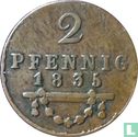 Saksen-Meiningen 2 pfennig 1835 - Afbeelding 1