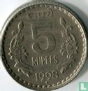 Inde 5 roupies 1998 (Mumbai - security edge) - Image 1