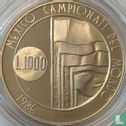 San Marino 1000 lire 1986 (PROOF) "Football World Cup in Mexico" - Afbeelding 1