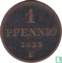 Saxony-Albertine 1 pfennig 1853 - Image 1