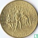Vaticaan 200 lire 1989 - Afbeelding 2