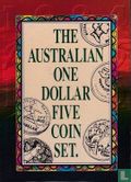 Australië combinatie set 1992 "Australian one dollar five coin set" - Afbeelding 1