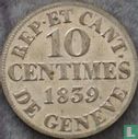 Geneva 10 centimes 1839 - Image 1