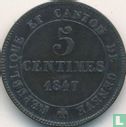 Geneva 5 centimes 1847 - Image 1