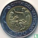 Vatikan 500 Lire 1996 - Bild 2