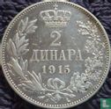 Servië 2 dinara 1915 (muntslag) - Afbeelding 1