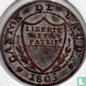 Vaud ½ batzen / 5 rappen 1805 - Image 1