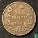 Luxemburg 10 centimes 1854 - Afbeelding 1