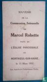 Souvenir de la Communion Solenelle de Marcel Robette  - Image 2