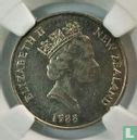 New Zealand 10 cents 1988 (misstrike) - Image 1