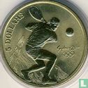 Australië 5 dollars 2000 "Summer Olympics in Sydney - Tennis" - Afbeelding 2