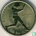 Australia 5 dollars 2000 "Summer Olympics in Sydney - Softball" - Image 2