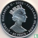 Falkland Islands 50 pence 2002 (colourless) "Commonwealth Games in Manchester" - Image 1