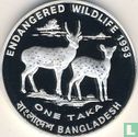 Bangladesh 1 taka 1993 (BE) "Deers" - Image 1