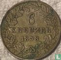 Francfort sur le Main 6 kreuzer 1848 - Image 1