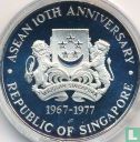 Singapore 10 dollars 1977 (PROOF) "10th anniversary of ASEAN" - Image 1