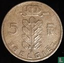 Belgien 5 Franc 1963 (NLD - Prägefehler) - Bild 2