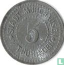 Mühlhausen in Thüringen 5 pfennig 1917 (zink - type 3) - Afbeelding 2