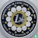 Benin 1500 francs 2002 (PROOF - zilver) "Euro introduction" - Afbeelding 1