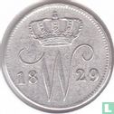 Netherlands 25 cent 1829 (caduseus) - Image 1