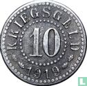 Francfort sur l'Oder 10 pfennig 1919 (type 2) - Image 1