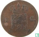 Nederland 1 cent 1821 (mercuriusstaf) - Afbeelding 2