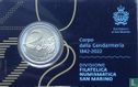 San Marino 2 euro 2022 (coincard) "180 years Gendarmerie Corps" - Afbeelding 2