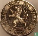 België 5 centimes 1901 (FRA - type 2) - Afbeelding 1