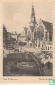 Oud Amsterdam - Oudekerksplein en rood stempel Plan van arbeid - Afbeelding 1