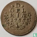 Gelderland 1 duit 1756 (zilver) - Afbeelding 1