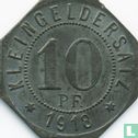 Bad Mergentheim 10 pfennig 1918 (ijzer - type 2) - Afbeelding 1