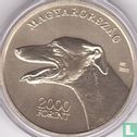 Hongarije 2000 forint 2021 (PROOFLIKE) "Magyar agár" - Afbeelding 1