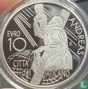 Vatican 10 euro 2022 (PROOF - colourless) "Saint Andrew" - Image 2