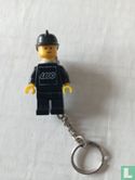 Fireman with Black Helmet Key Chain (attached to right leg) - Image 1