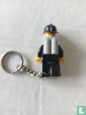 Fireman with Black Helmet Key Chain (attached to right leg) - Image 2