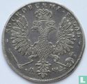 Rusland 1 roebel 1707 (type 1 - H) - Afbeelding 1