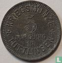Tuttlinger 5 Pfennig 1917 (Zink) - Bild 2