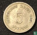 Empire allemand 5 pfennig 1874 (G) - Image 1