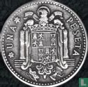 Spanje 1 peseta 1947 (1953 - misslag) - Afbeelding 1