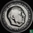 Espagne 1 peseta 1947 (1953 - fauté) - Image 2