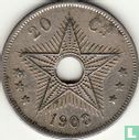 État indépendant du Congo 20 centimes 1908 - Image 1
