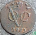 VOC ½ duit 1753 (Holland) - Afbeelding 1