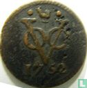 VOC 1 duit 1752 (West-Friesland) - Afbeelding 1