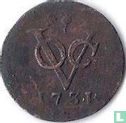 VOC 1 duit 1731 (West-Friesland - type 2) - Afbeelding 1