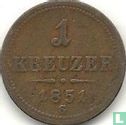 Autriche 1 kreuzer 1851 (G) - Image 1