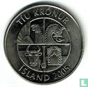 Island 10 Krónur 2005 - Bild 1