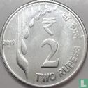 India 2 rupees 2019 (Hyderabad - type 2) - Image 1