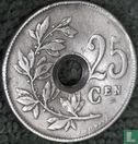 Belgique 25 centimes 1922 (NLD - fauté) - Image 2