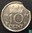 Nederland 10 cent 1977 (misslag) - Afbeelding 1